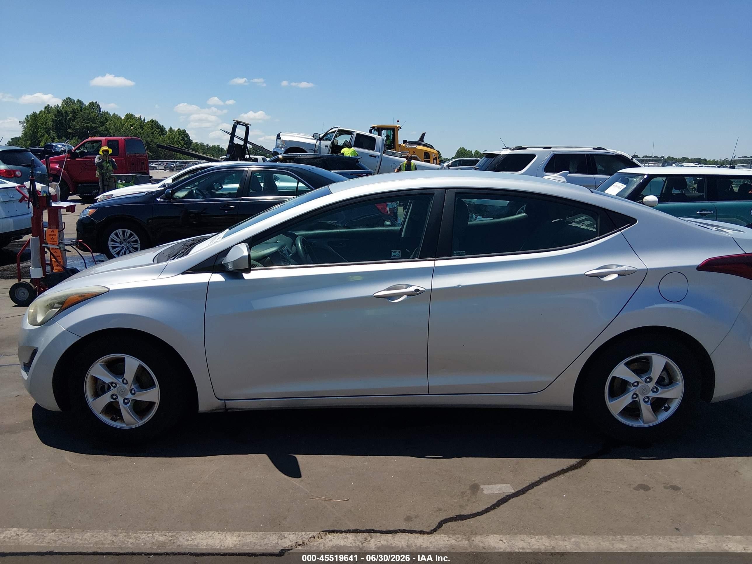 2014 Hyundai Elantra Se Silver vin: 5NPDH4AE3EH479794