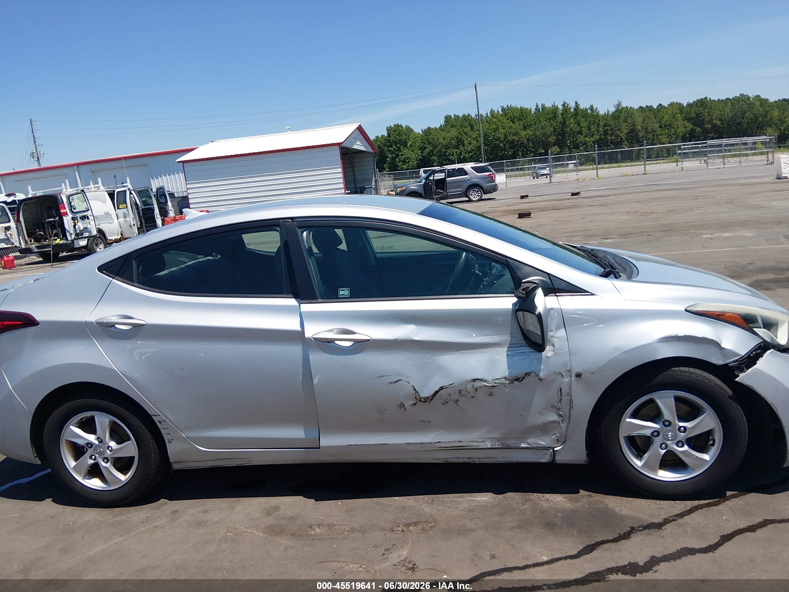 2014 Hyundai Elantra Se Silver vin: 5NPDH4AE3EH479794