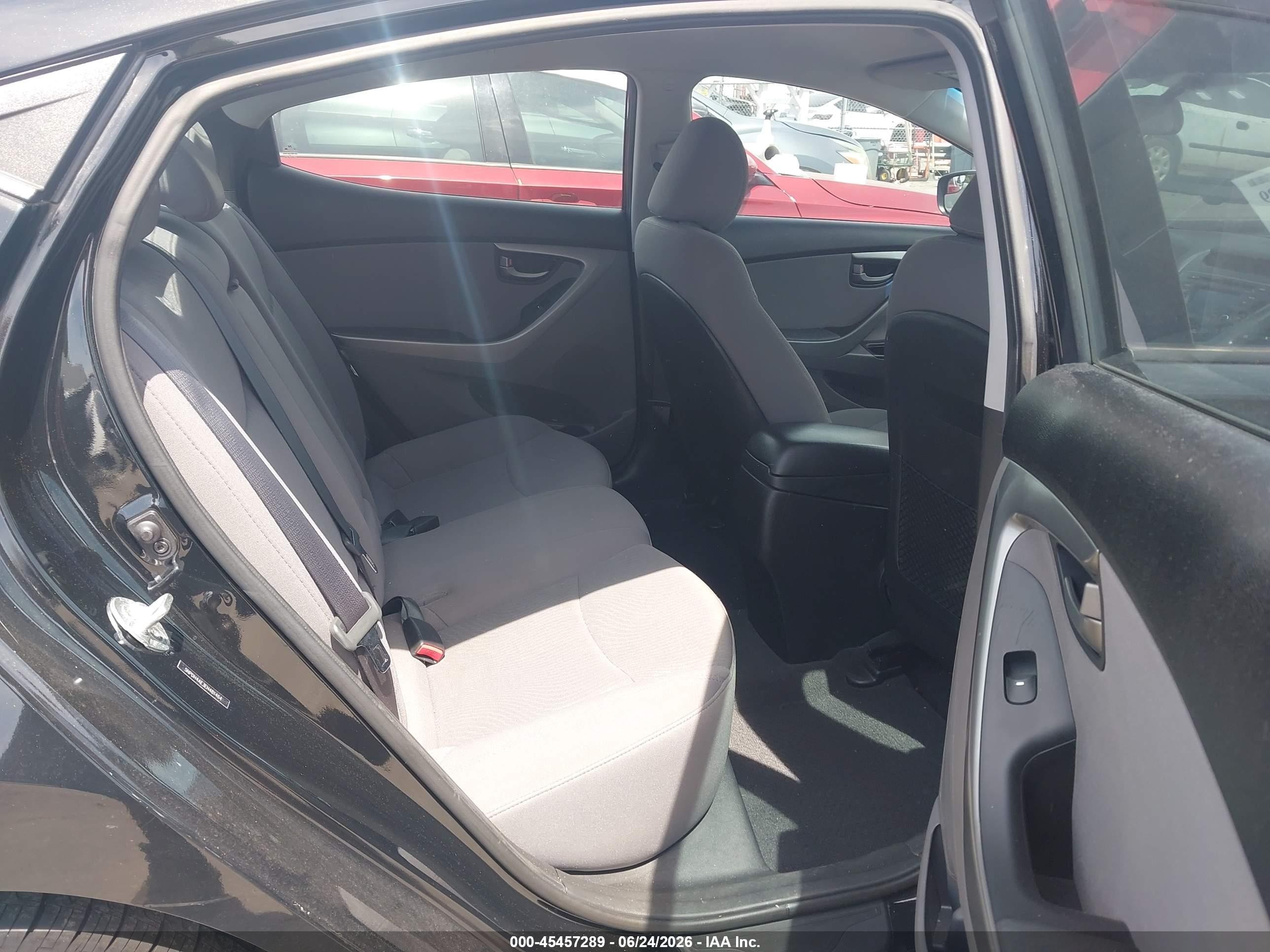 2014 Hyundai Elantra Se Black vin: 5NPDH4AE3EH481464