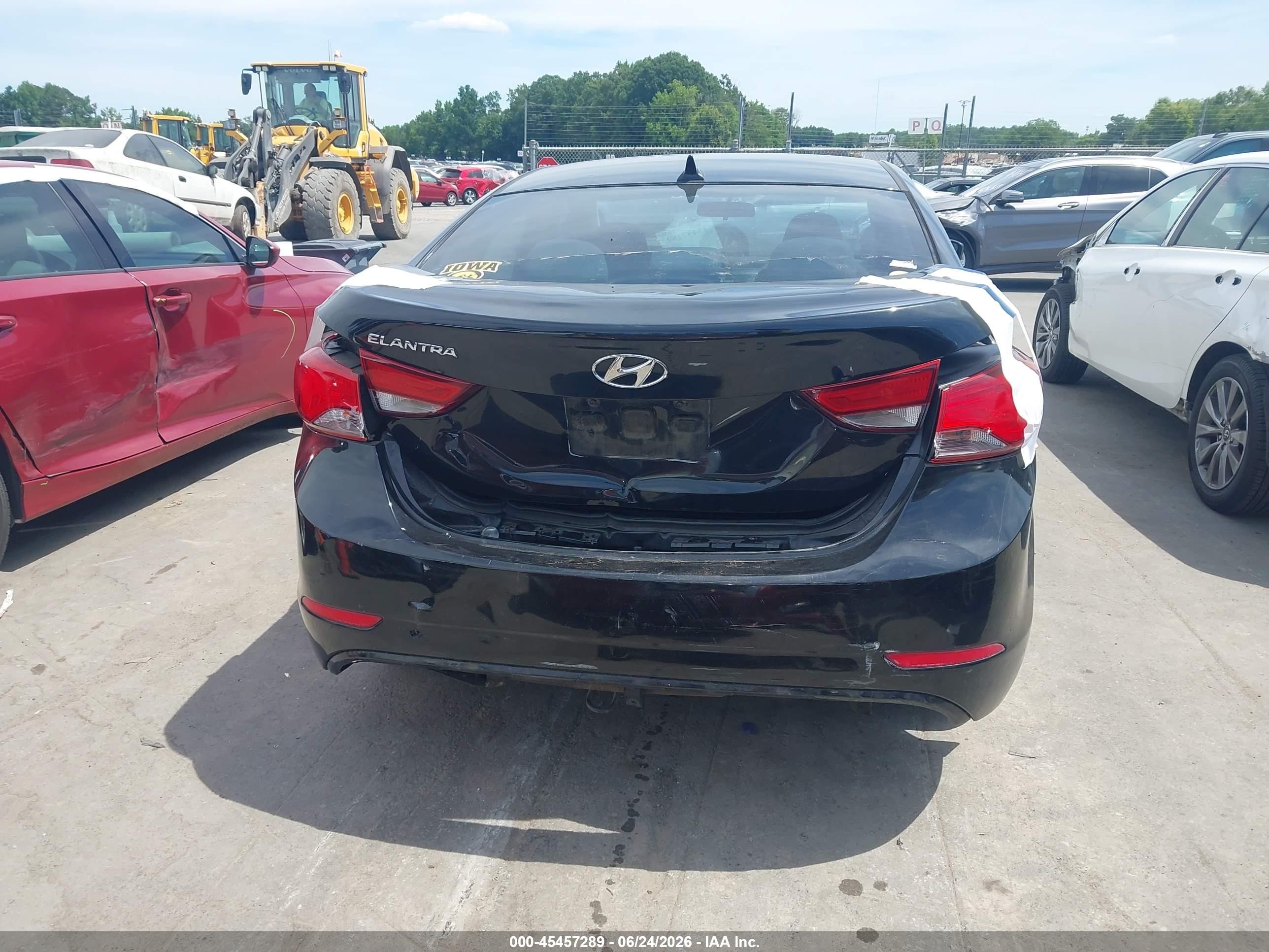 2014 Hyundai Elantra Se Black vin: 5NPDH4AE3EH481464