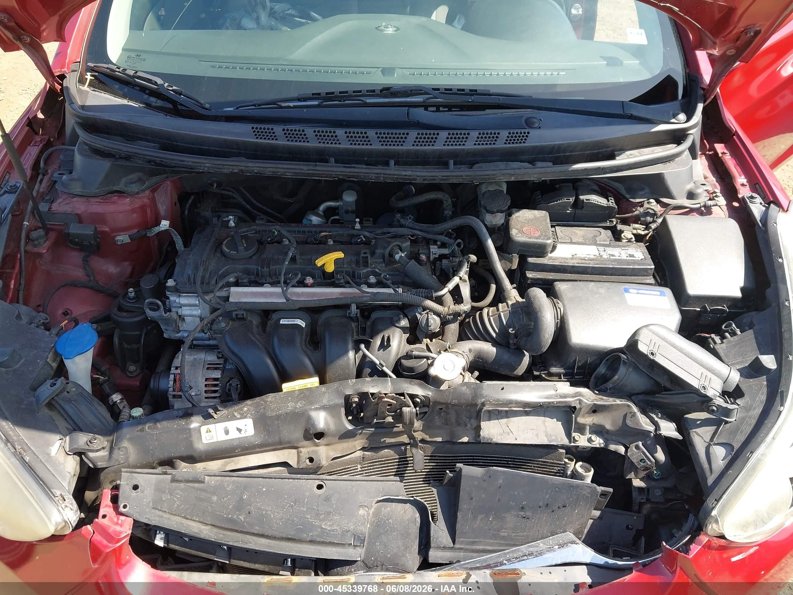 2014 Hyundai Elantra Se Red vin: 5NPDH4AE3EH486020