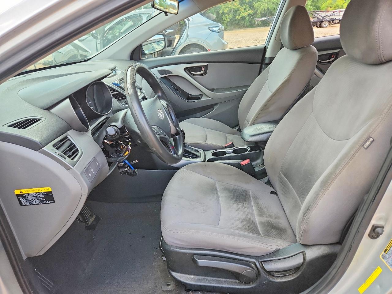 2014 Hyun Elantra Se Silver vin: 5NPDH4AE3EH488253