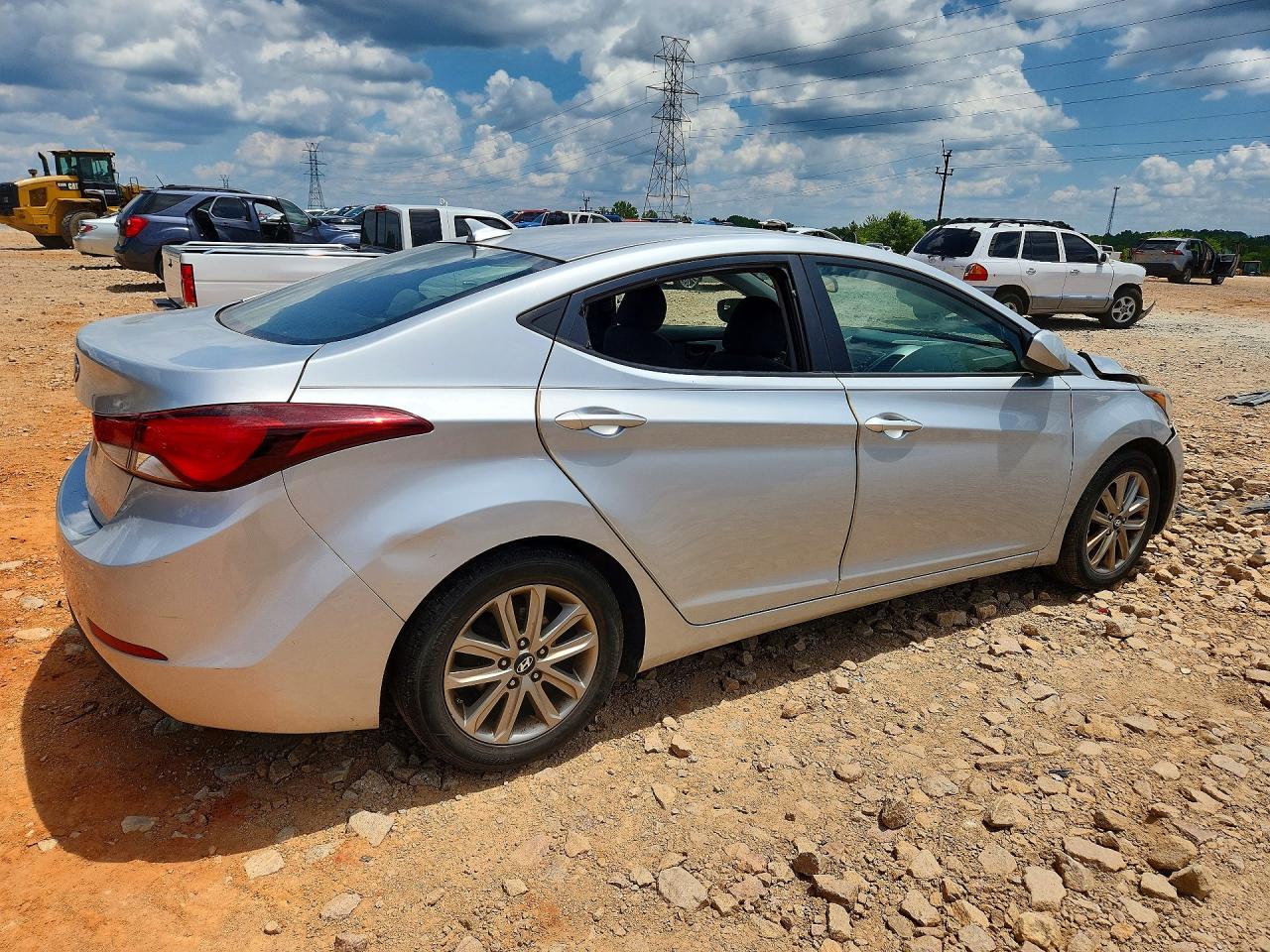 2014 Hyun Elantra Se Silver vin: 5NPDH4AE3EH488253