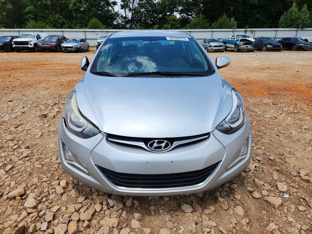 2014 Hyun Elantra Se Silver vin: 5NPDH4AE3EH488253