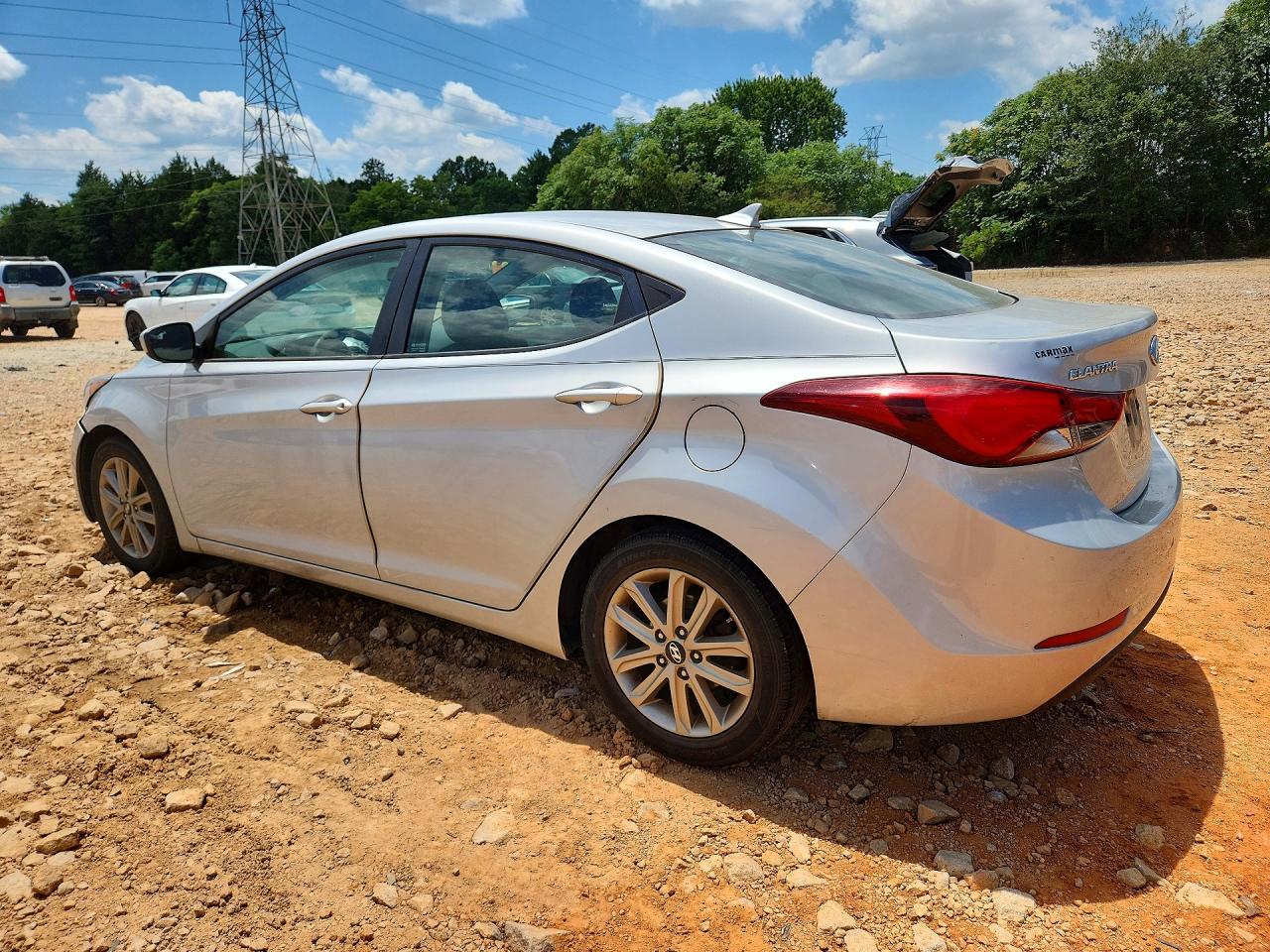 2014 Hyun Elantra Se Silver vin: 5NPDH4AE3EH488253