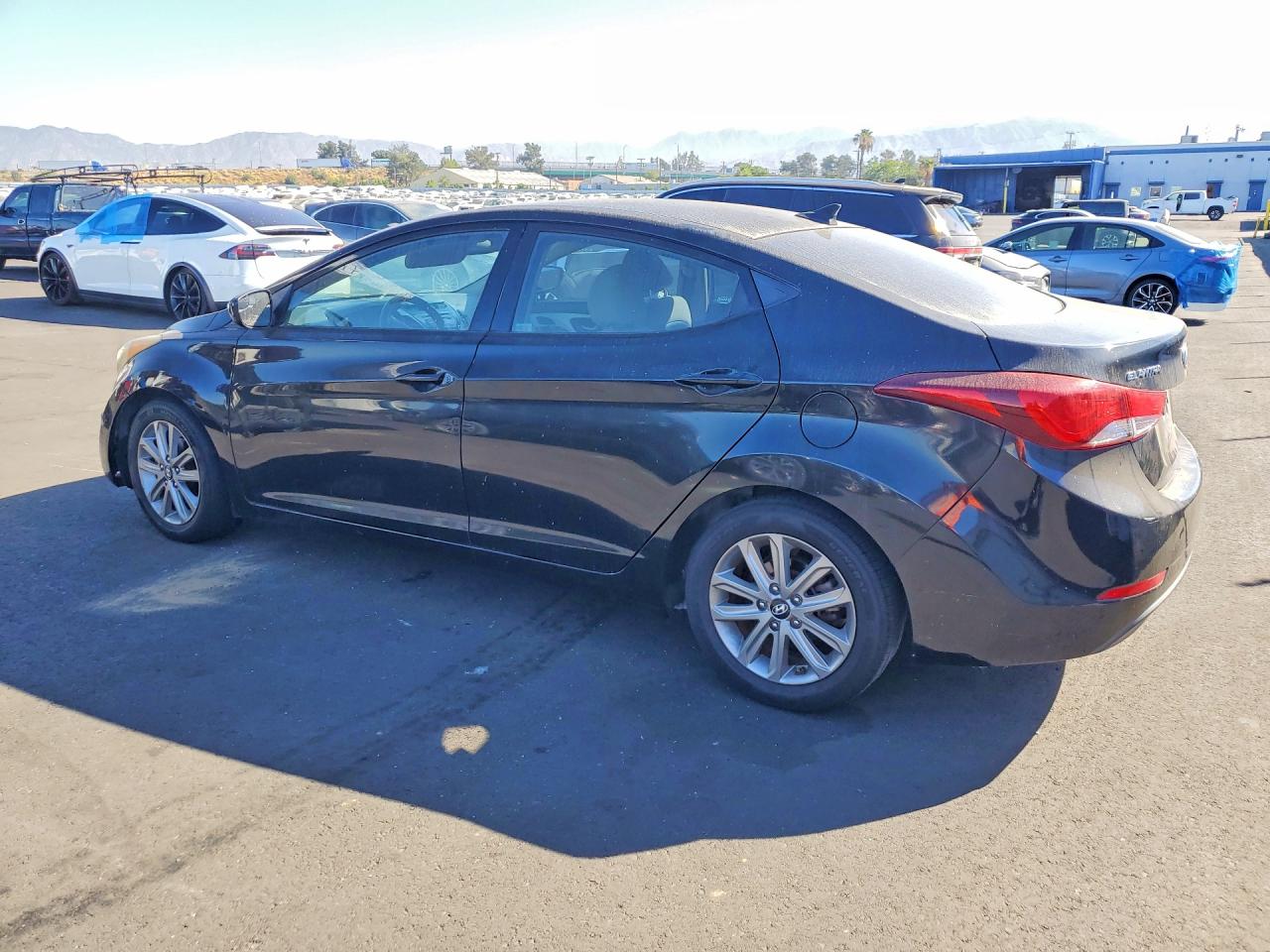 2014 Hyundai Elantra Black vin: 5NPDH4AE3EH497616