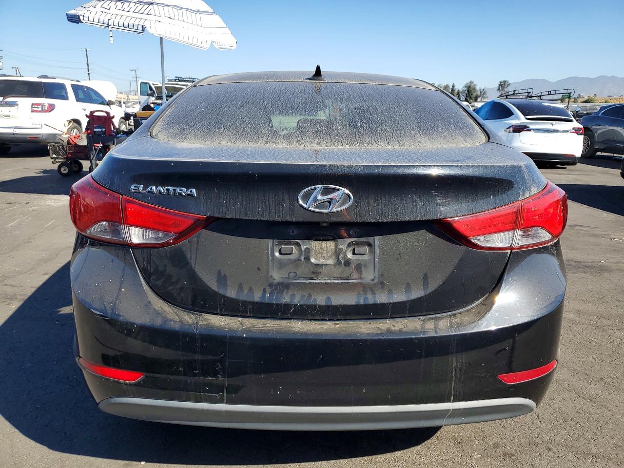 2014 Hyundai Elantra Black vin: 5NPDH4AE3EH497616