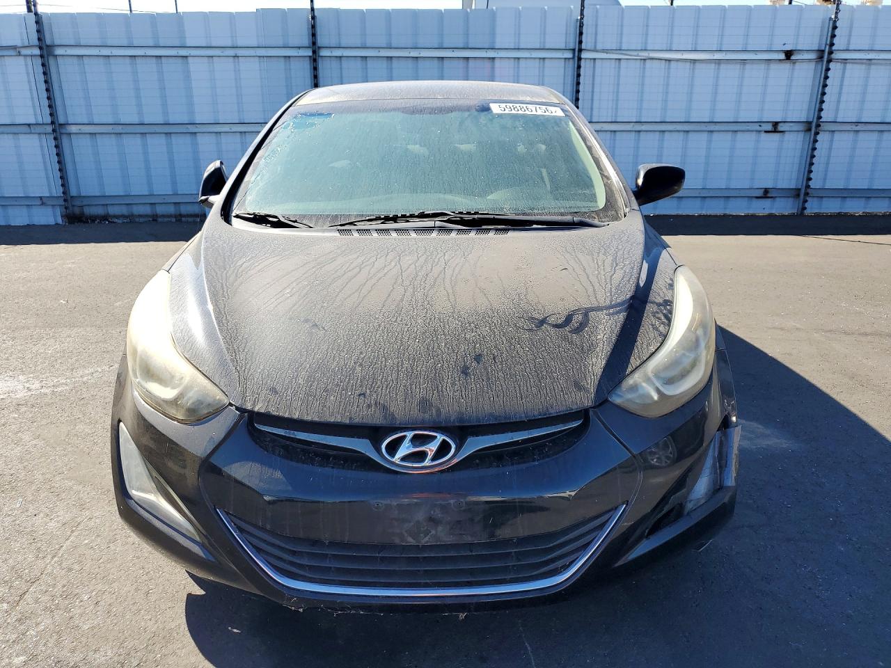2014 Hyundai Elantra Black vin: 5NPDH4AE3EH497616