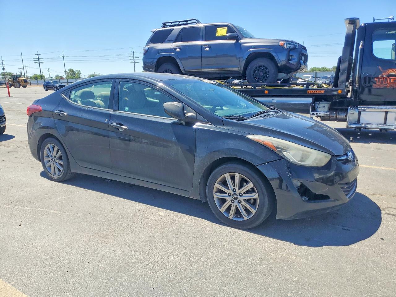 2014 Hyundai Elantra Se Black vin: 5NPDH4AE3EH500238