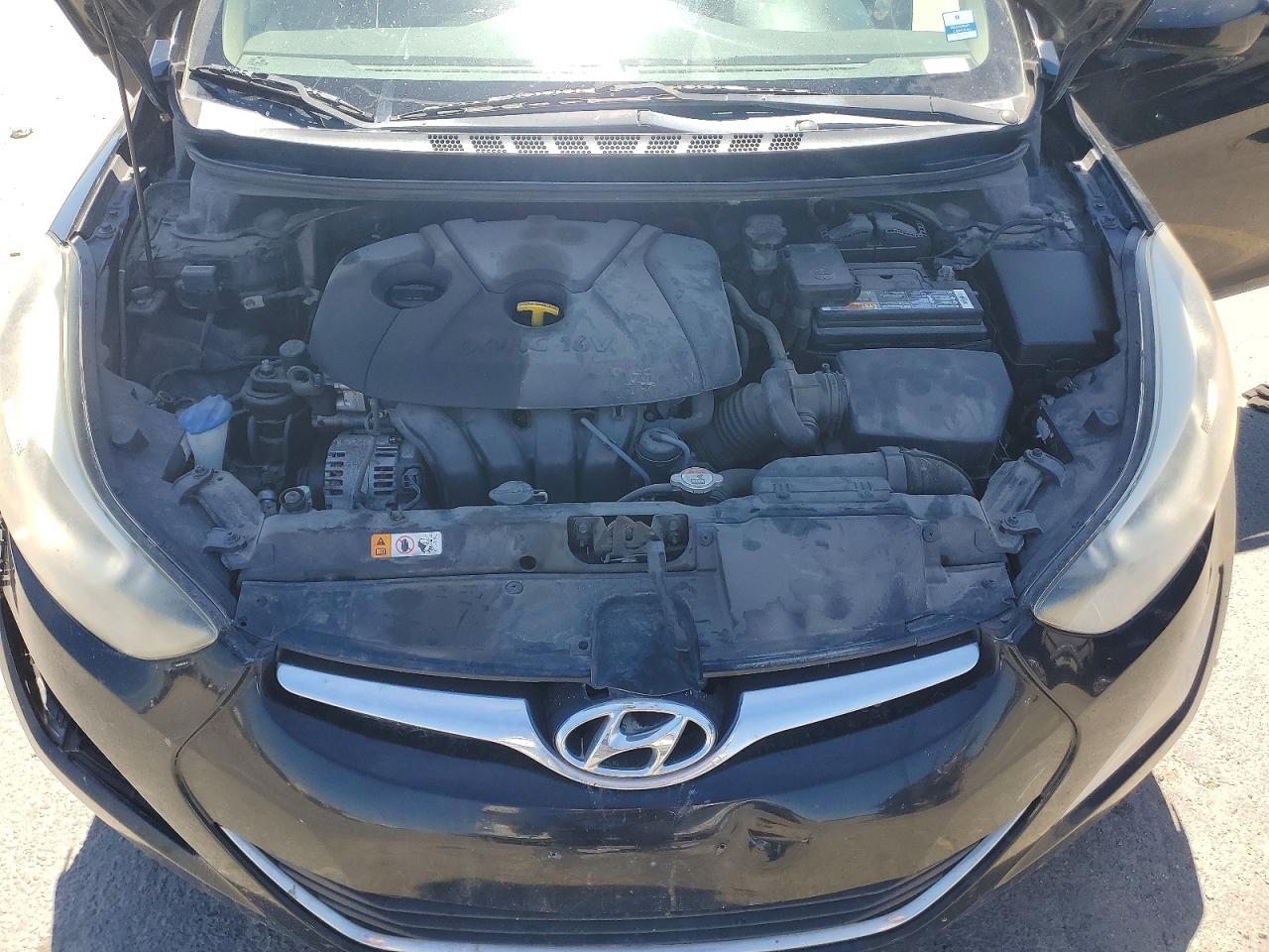 2014 Hyundai Elantra Se Black vin: 5NPDH4AE3EH500238