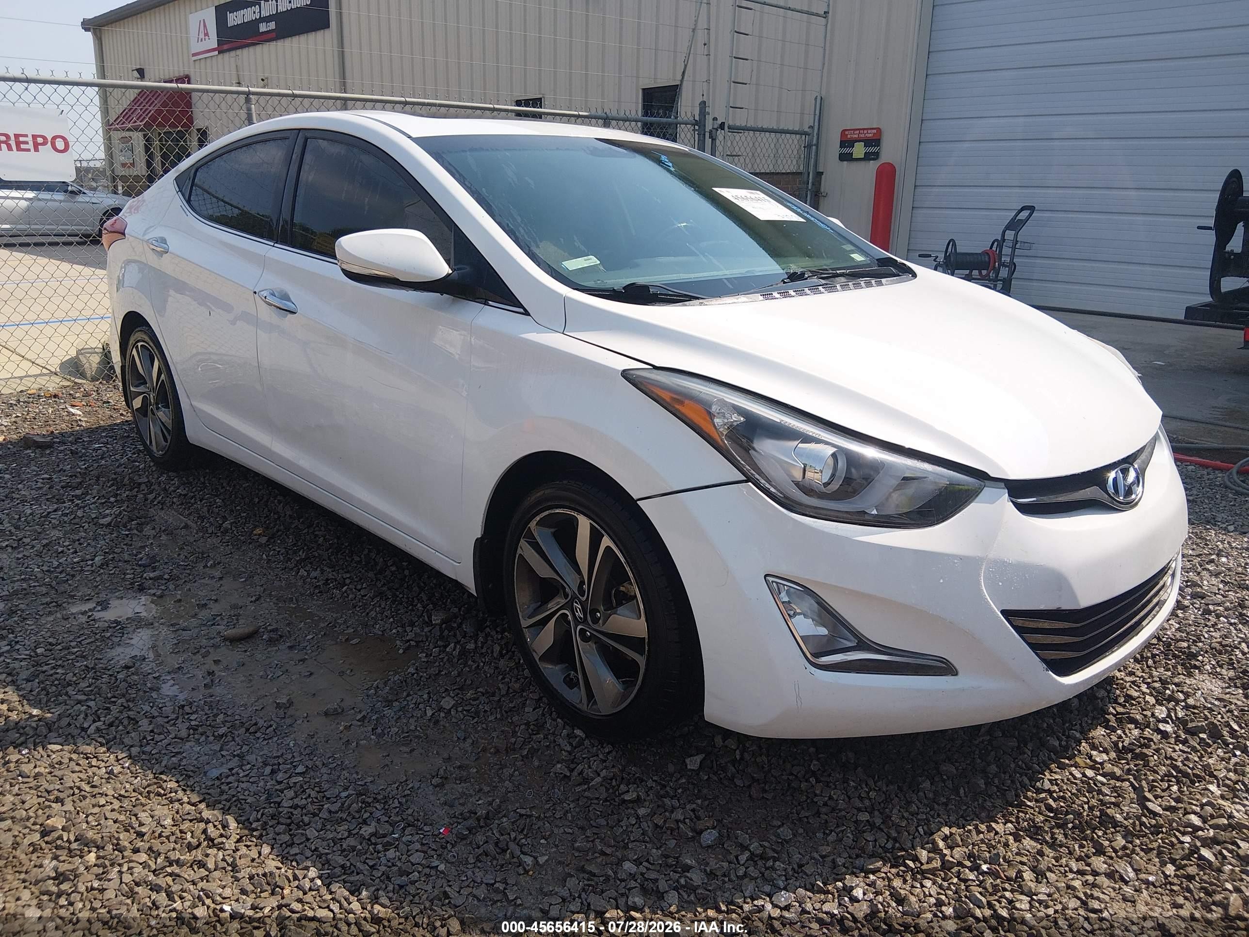 2014 Hyundai Elantra Limited White vin: 5NPDH4AE3EH510221