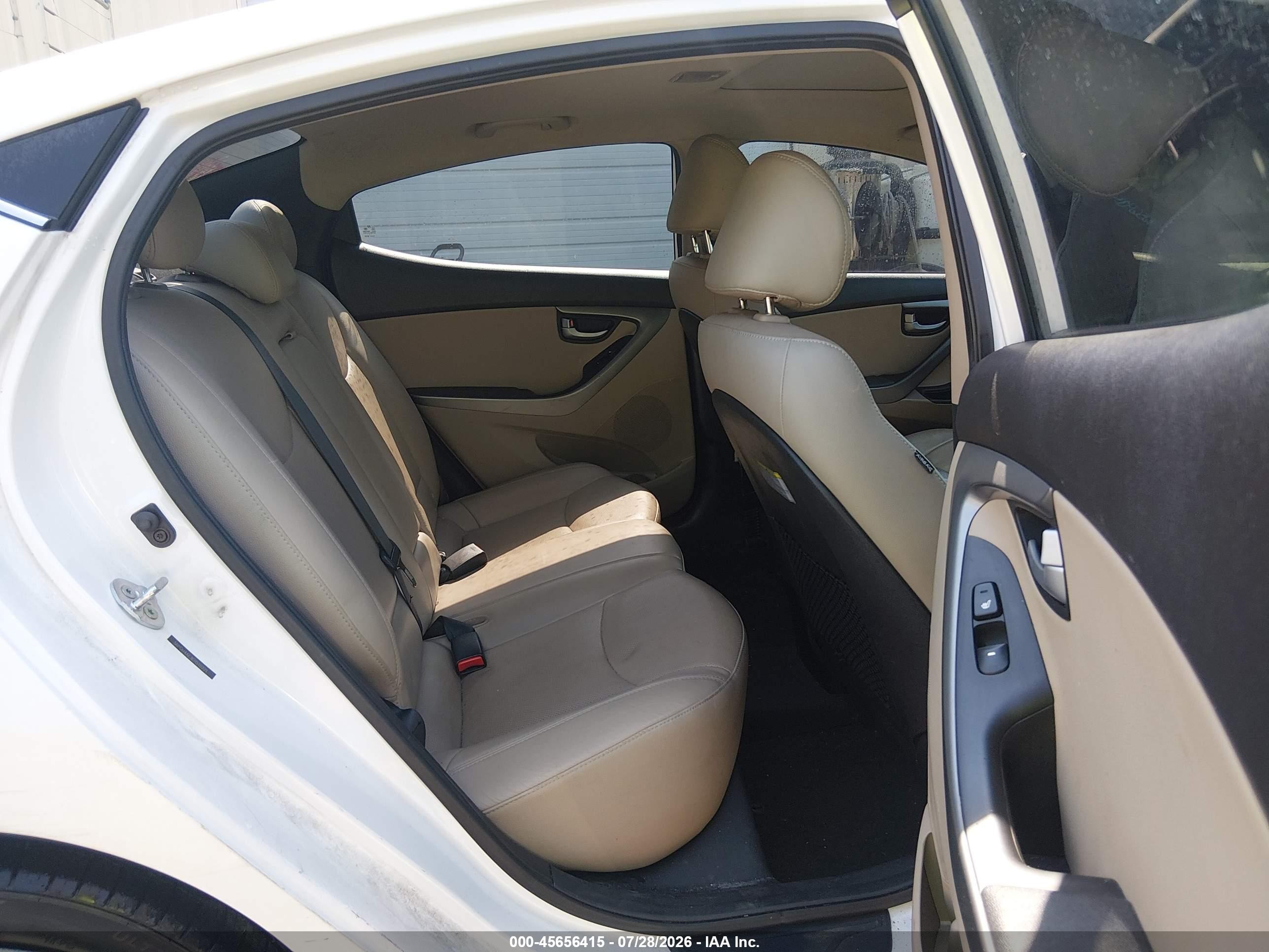 2014 Hyundai Elantra Limited White vin: 5NPDH4AE3EH510221