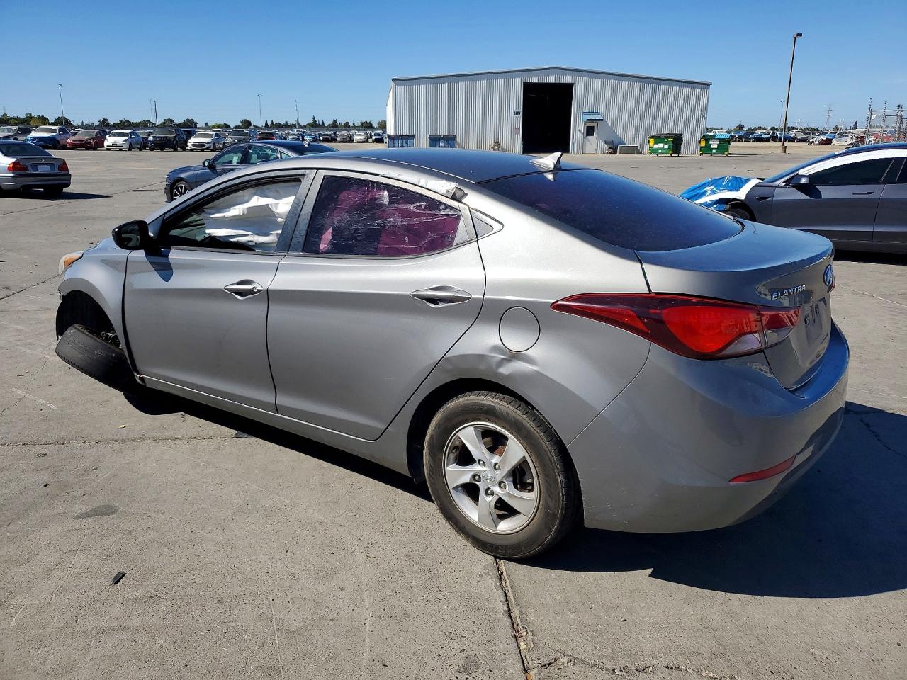 2014 Hyundai Elantra Se Gray vin: 5NPDH4AE3EH515189