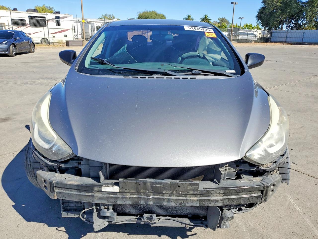 2014 Hyundai Elantra Se Gray vin: 5NPDH4AE3EH515189