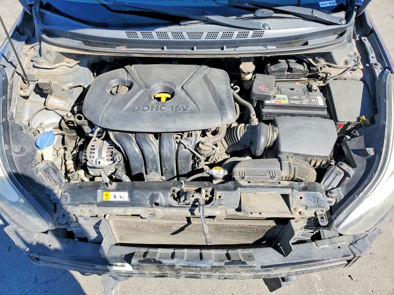 2014 Hyundai Elantra Se Gray vin: 5NPDH4AE3EH515189