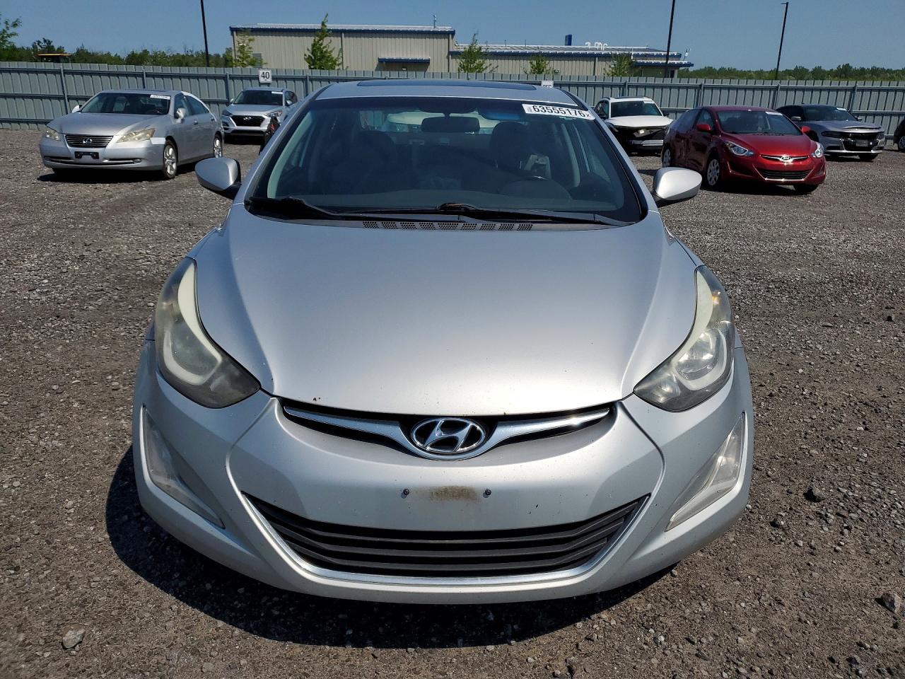2014 Hyundai Elantra Se Silver vin: 5NPDH4AE3EH521509