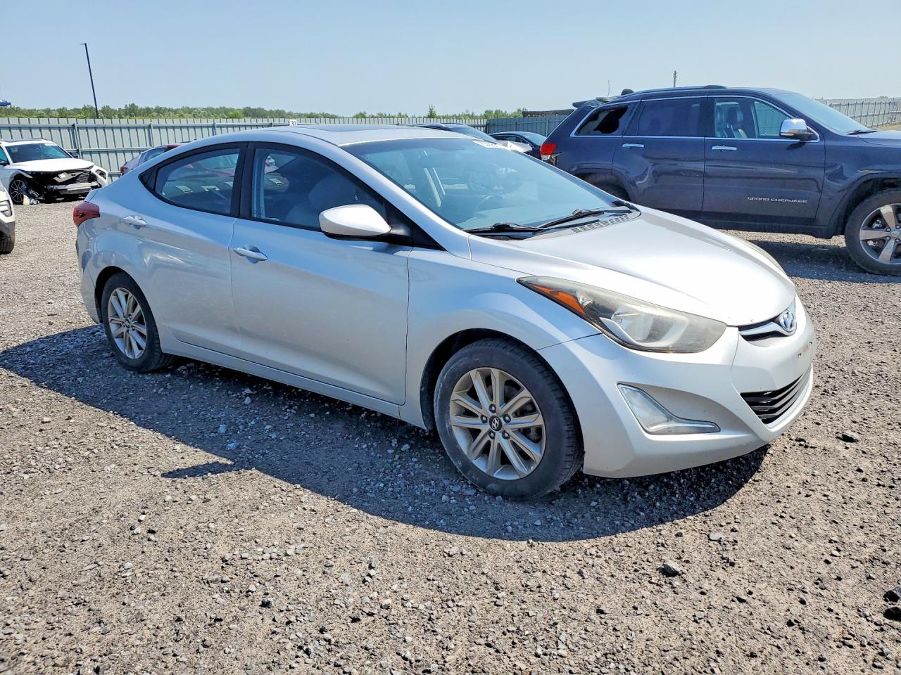 2014 Hyundai Elantra Se Silver vin: 5NPDH4AE3EH521509