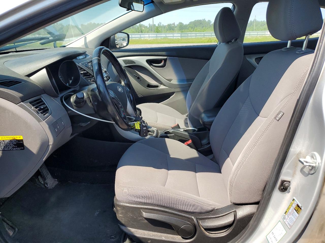2014 Hyundai Elantra Se Silver vin: 5NPDH4AE3EH521509