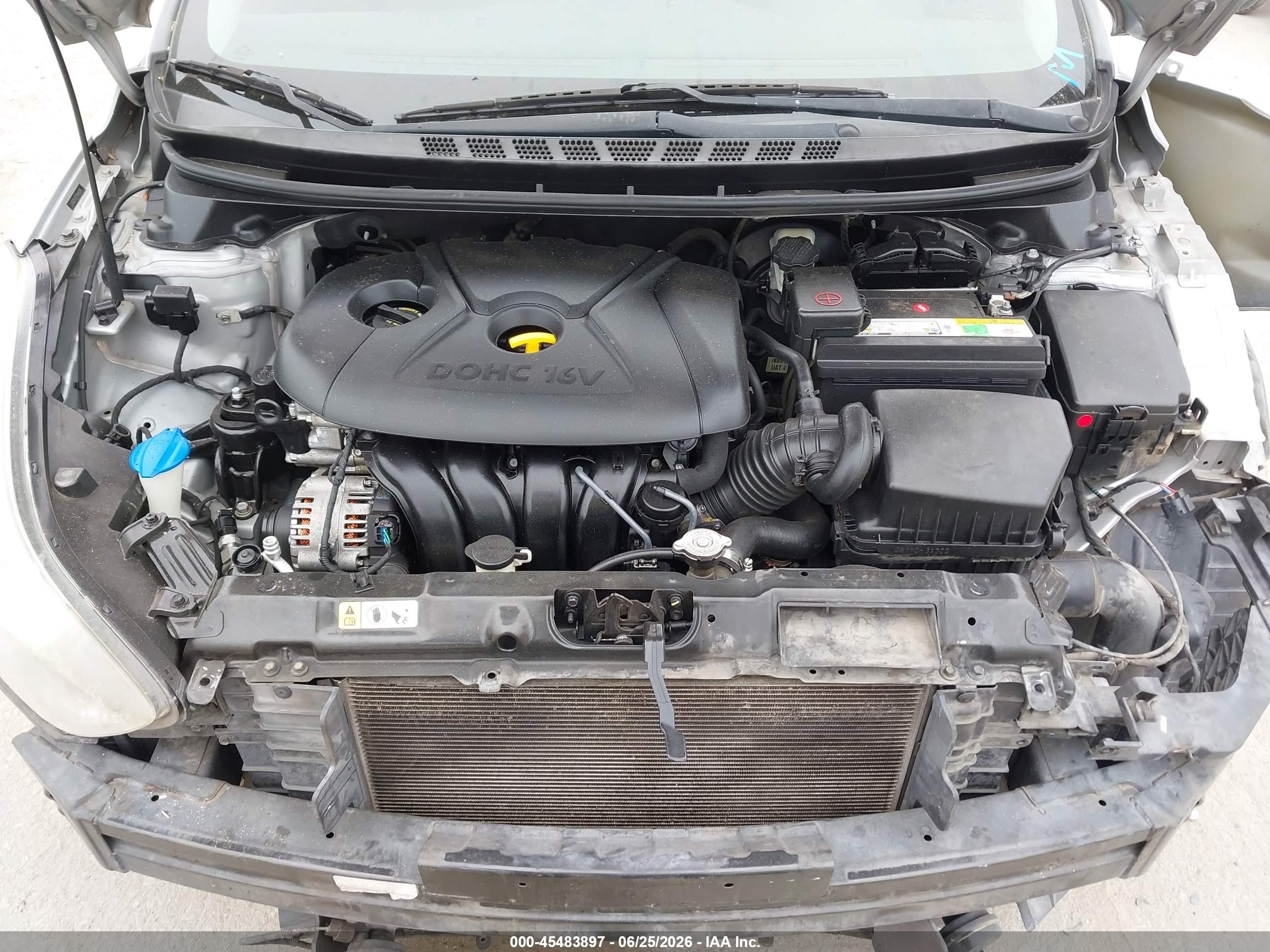 2014 Hyundai Elantra Se Silver vin: 5NPDH4AE3EH522613
