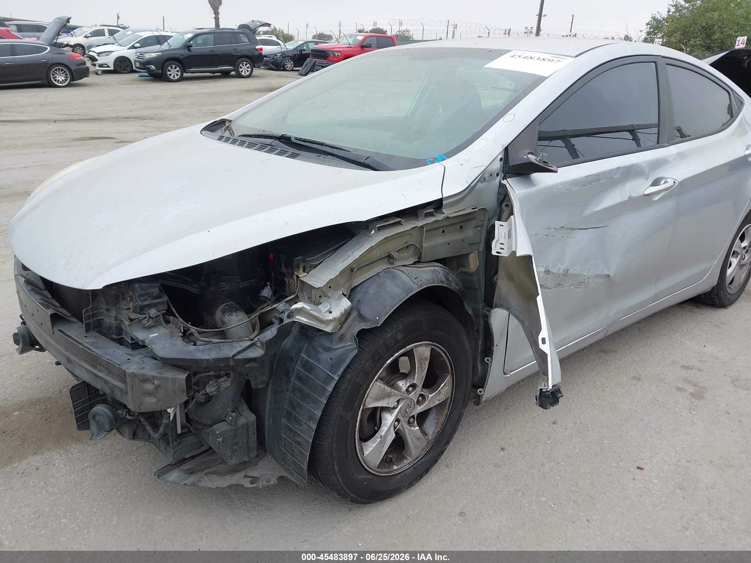 2014 Hyundai Elantra Se Silver vin: 5NPDH4AE3EH522613