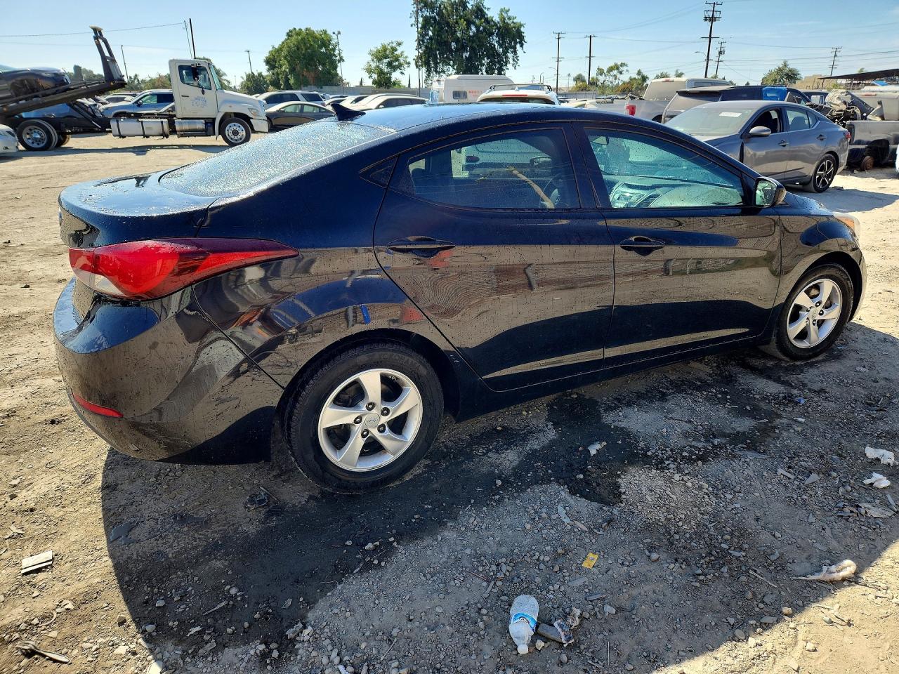 2014 Hyundai Elantra Se Black vin: 5NPDH4AE3EH531960