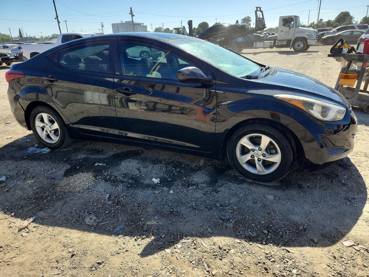 2014 Hyundai Elantra Se Black vin: 5NPDH4AE3EH531960