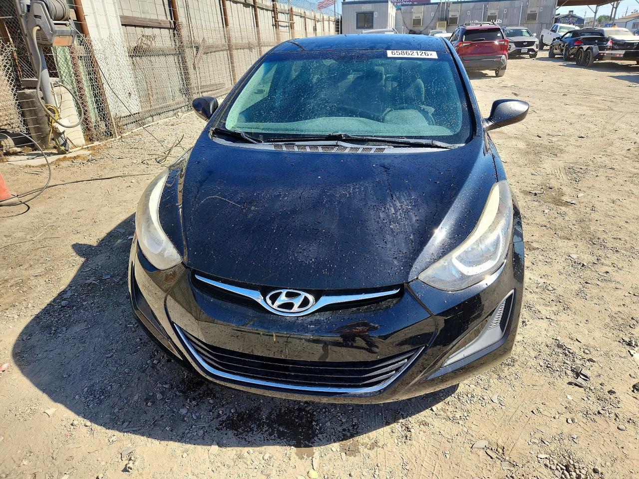 2014 Hyundai Elantra Se Black vin: 5NPDH4AE3EH531960