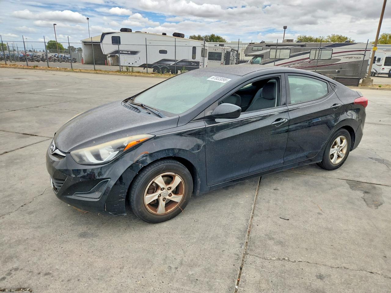 2014 Hyundai Elantra Se Black vin: 5NPDH4AE3EH537337