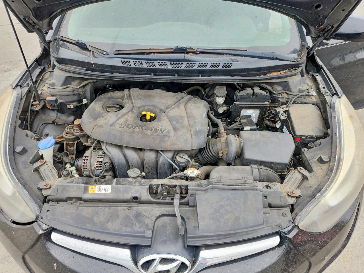 2014 Hyundai Elantra Se Black vin: 5NPDH4AE3EH537337