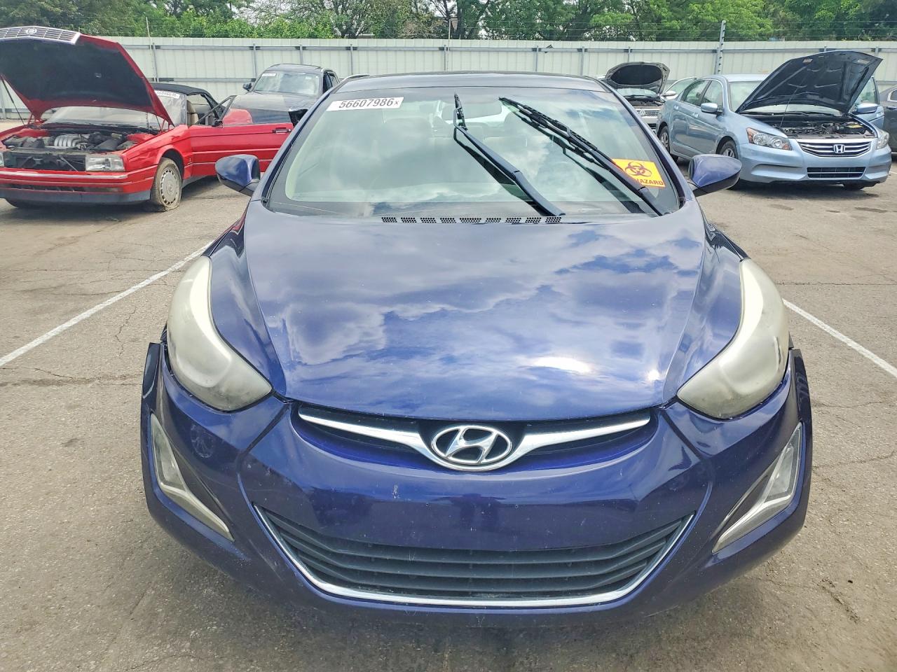 2014 Hyundai Elantra Se Синий vin: 5NPDH4AE3EH537760