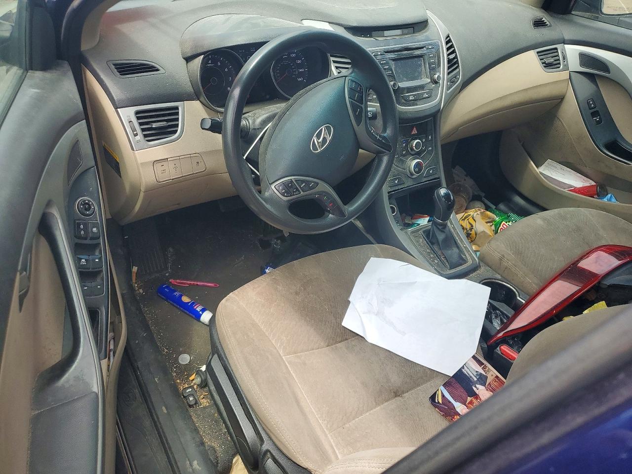 2014 Hyundai Elantra Se Синий vin: 5NPDH4AE3EH537760
