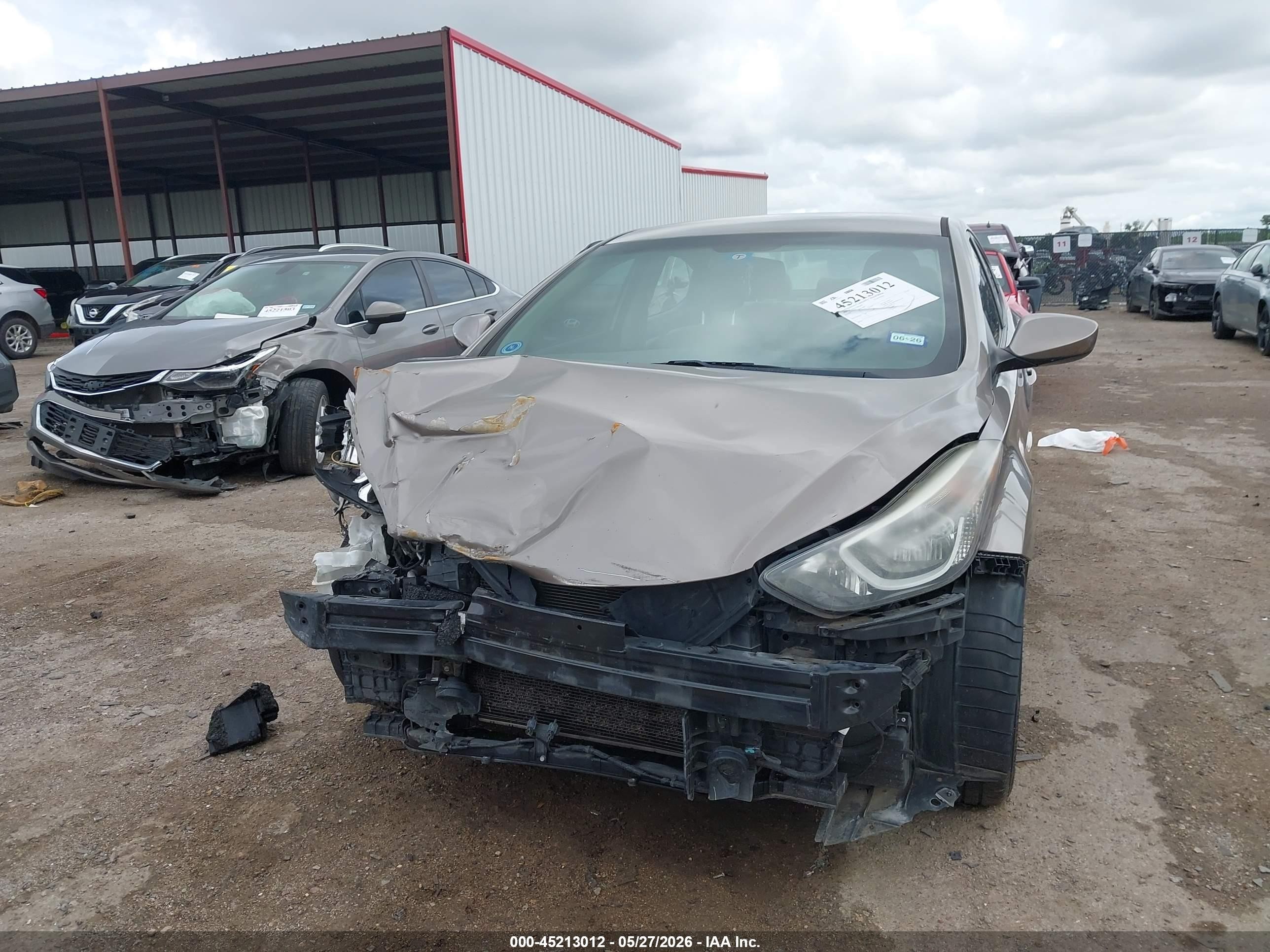 2014 Hyundai Elantra Se Бежевый vin: 5NPDH4AE3EH538665