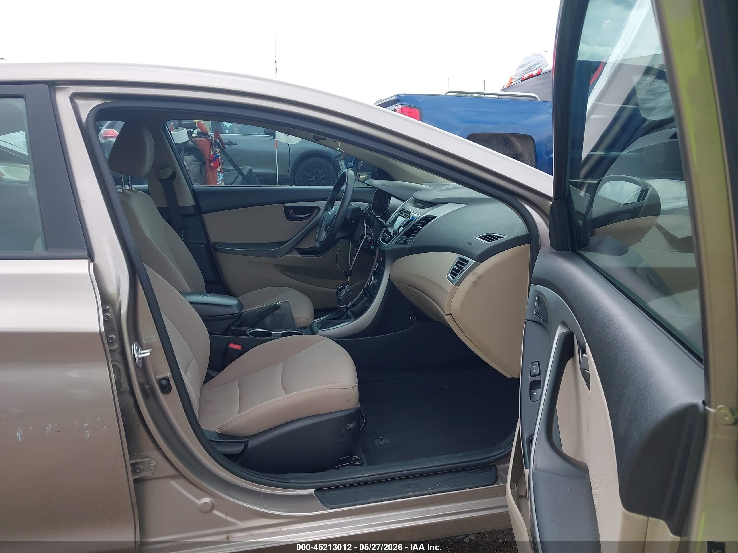 2014 Hyundai Elantra Se Бежевый vin: 5NPDH4AE3EH538665