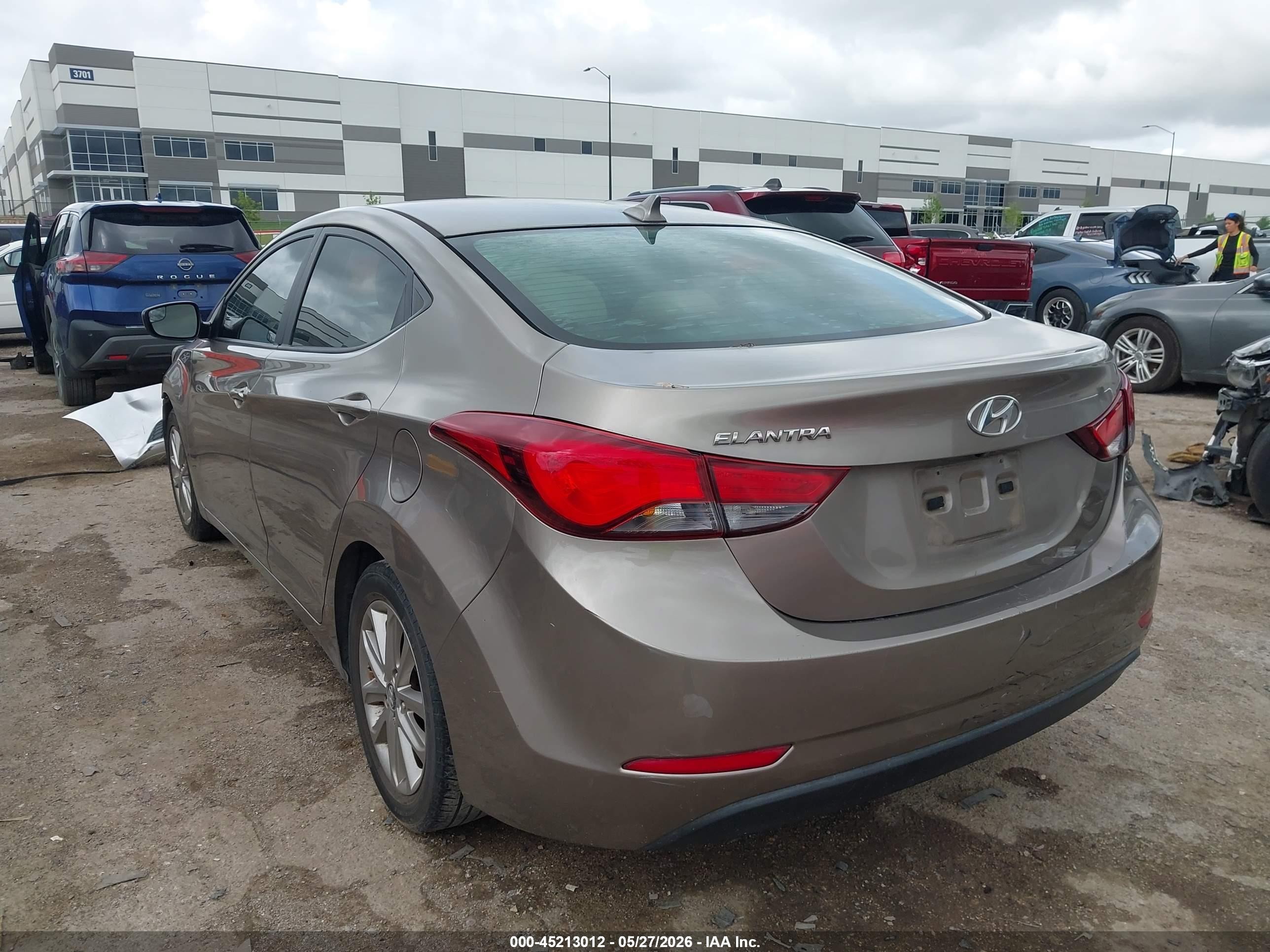 2014 Hyundai Elantra Se Бежевый vin: 5NPDH4AE3EH538665