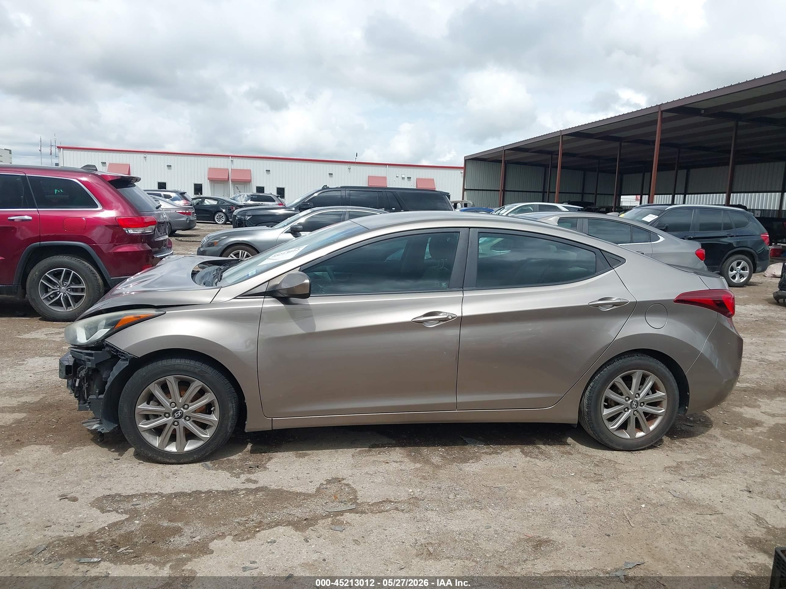 2014 Hyundai Elantra Se Бежевый vin: 5NPDH4AE3EH538665