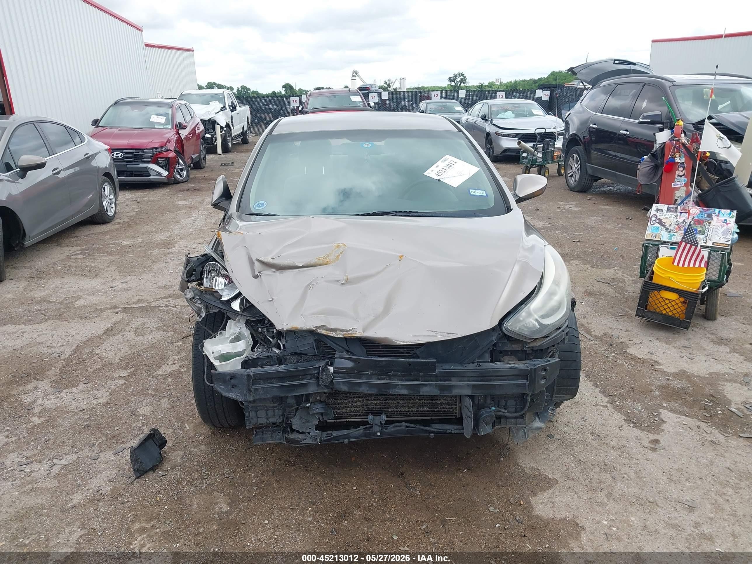 2014 Hyundai Elantra Se Бежевый vin: 5NPDH4AE3EH538665