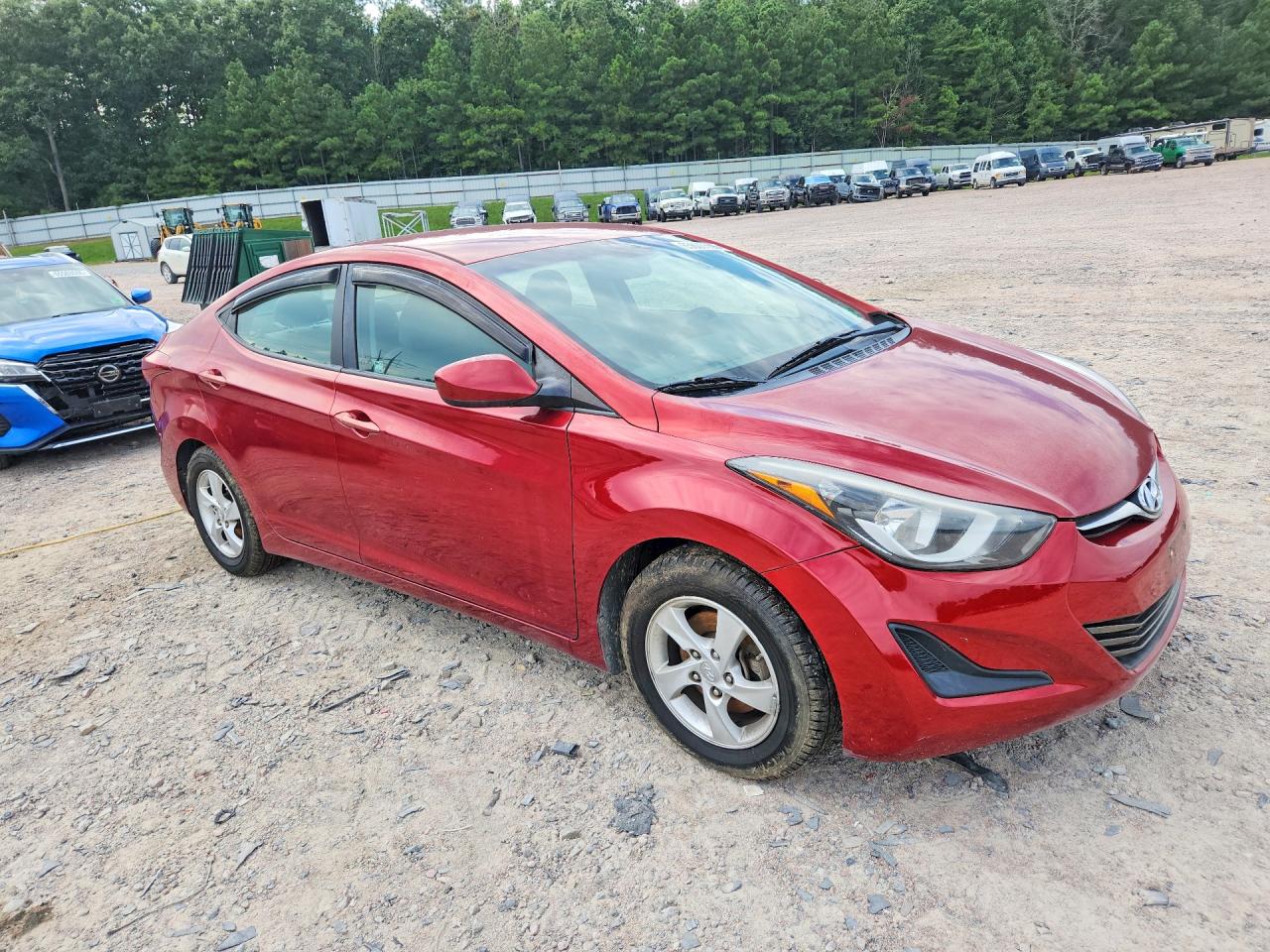 2014 Hyundai Elantra Se Red vin: 5NPDH4AE3EH539122