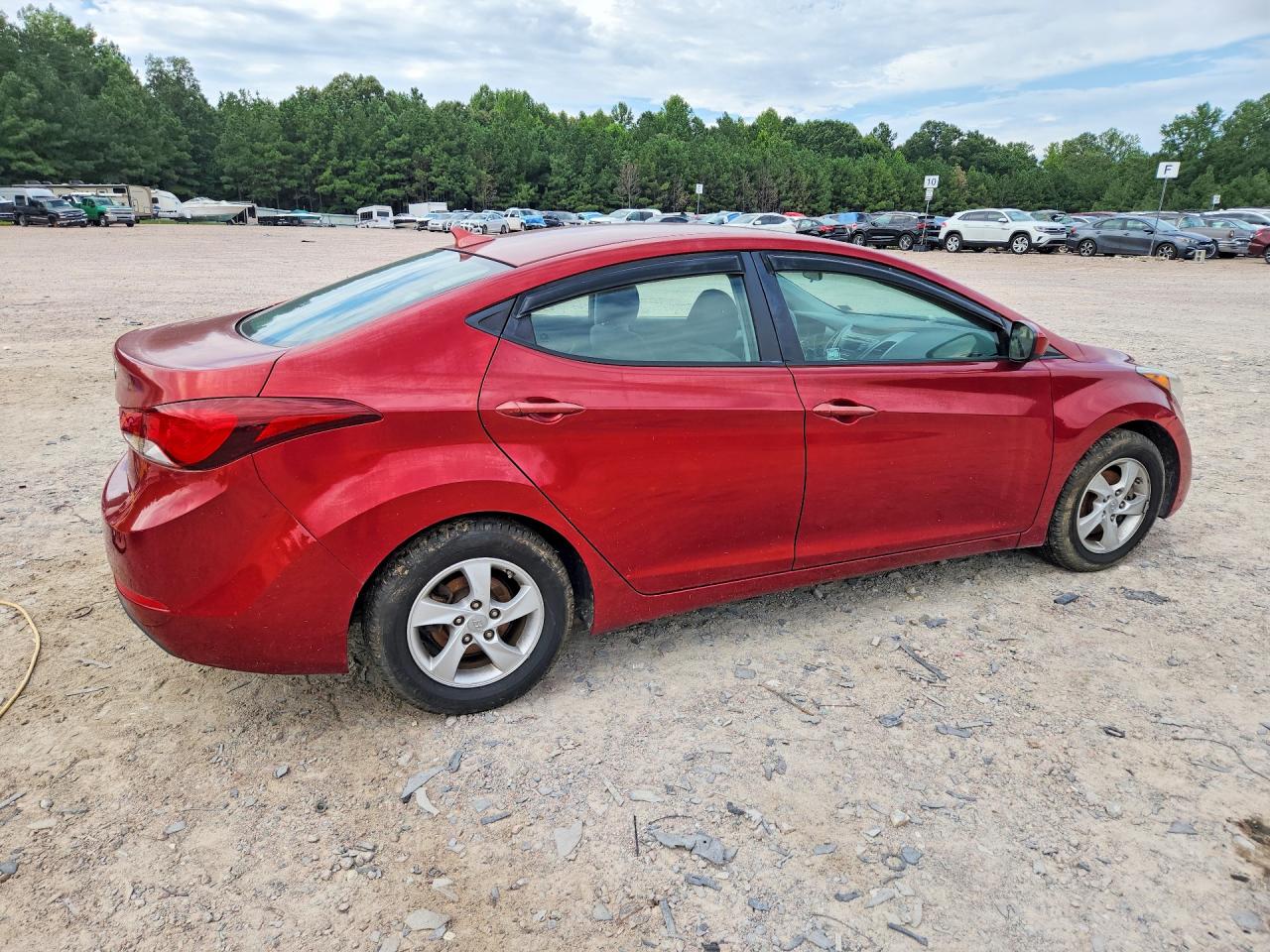 2014 Hyundai Elantra Se Red vin: 5NPDH4AE3EH539122