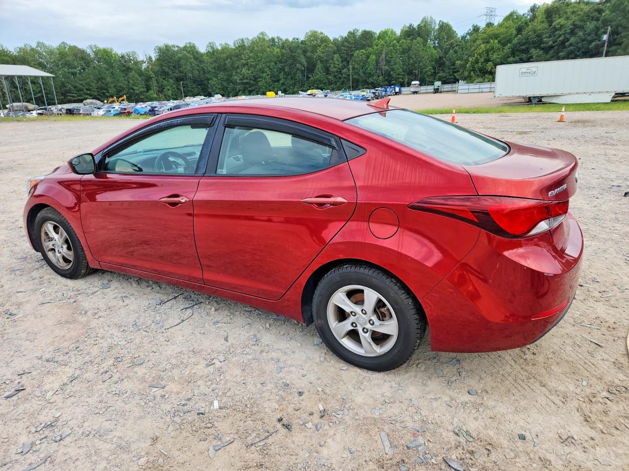 2014 Hyundai Elantra Se Red vin: 5NPDH4AE3EH539122