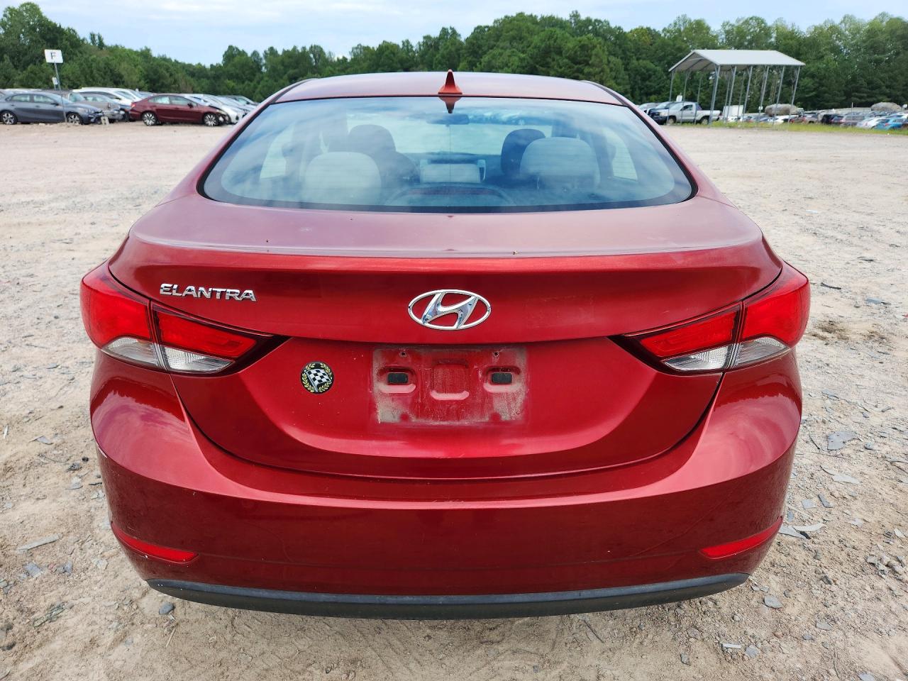 2014 Hyundai Elantra Se Red vin: 5NPDH4AE3EH539122