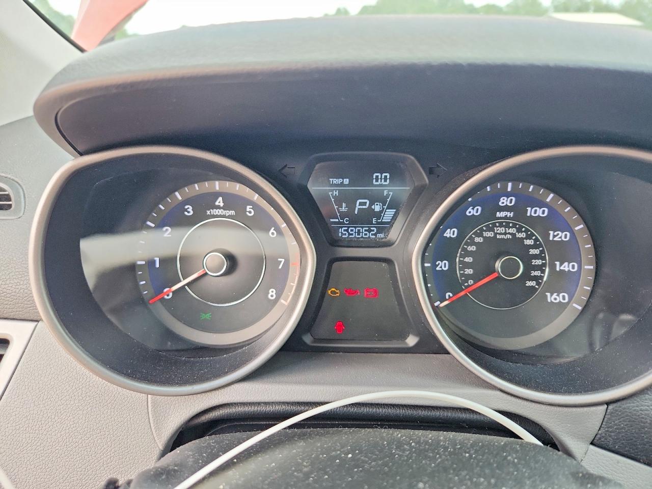 2014 Hyundai Elantra Se Red vin: 5NPDH4AE3EH539122
