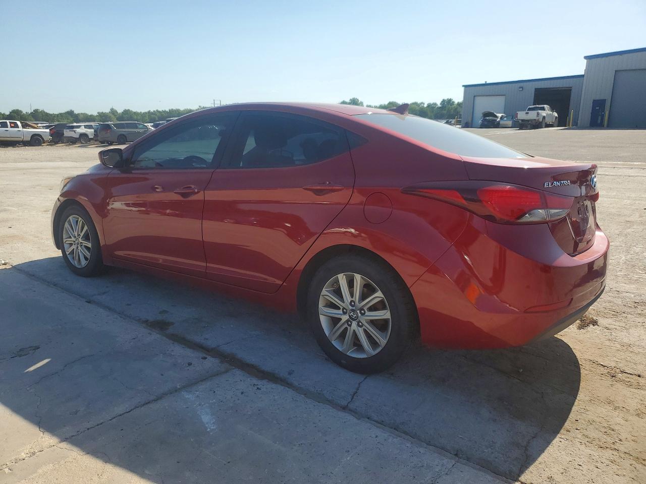 2014 Hyundai Elantra Se Red vin: 5NPDH4AE3EH539170
