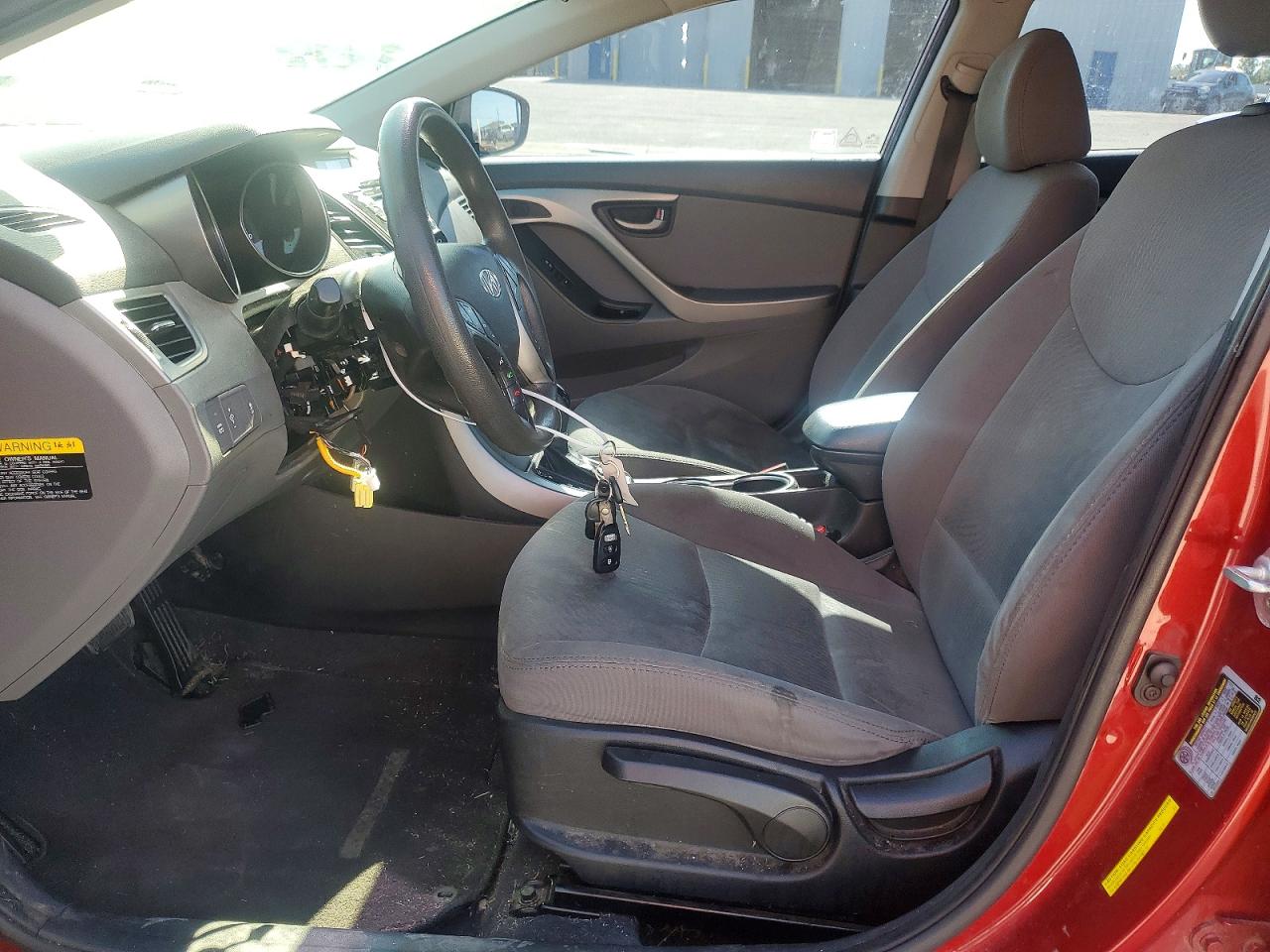 2014 Hyundai Elantra Se Red vin: 5NPDH4AE3EH539170