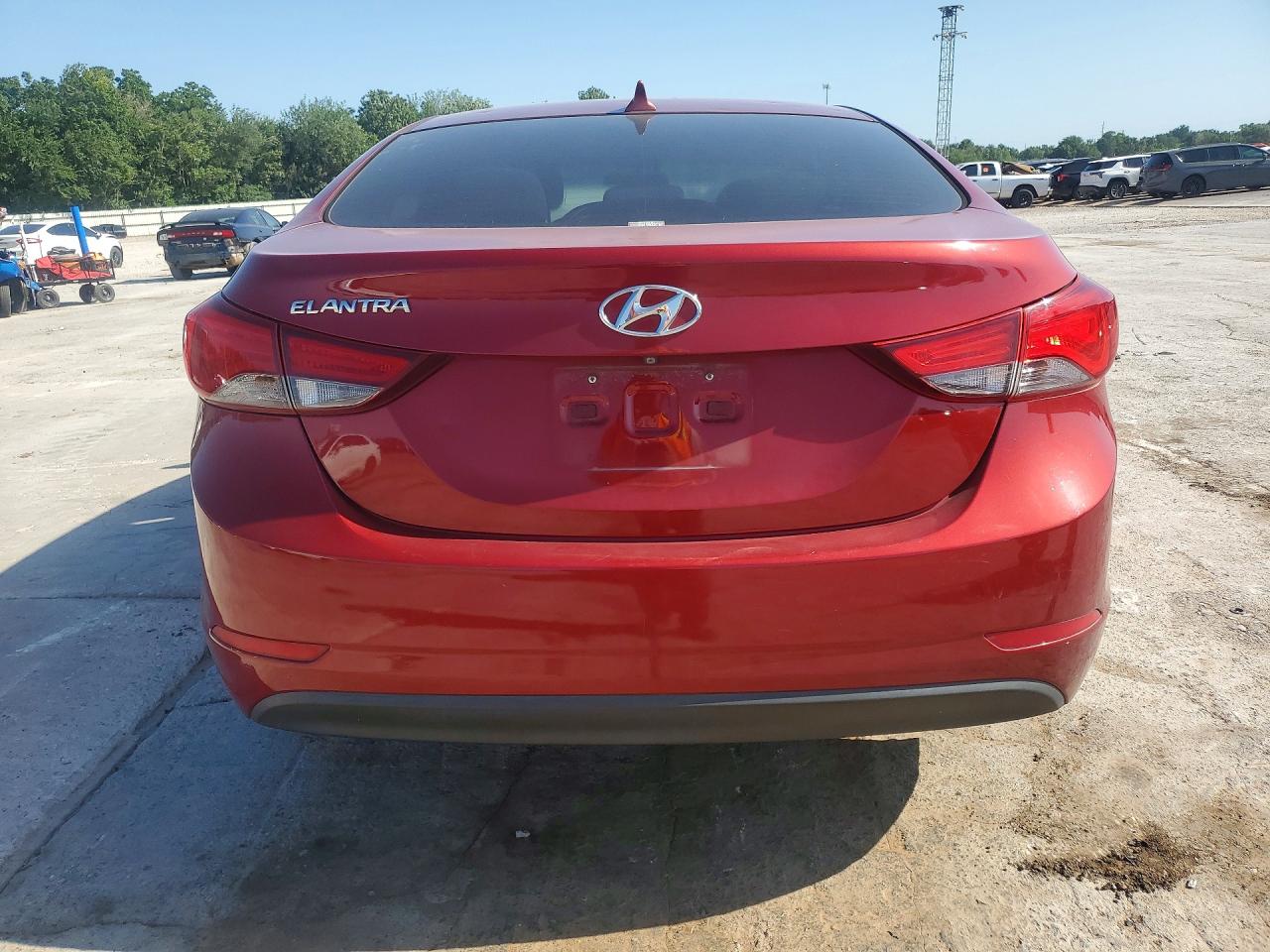 2014 Hyundai Elantra Se Red vin: 5NPDH4AE3EH539170