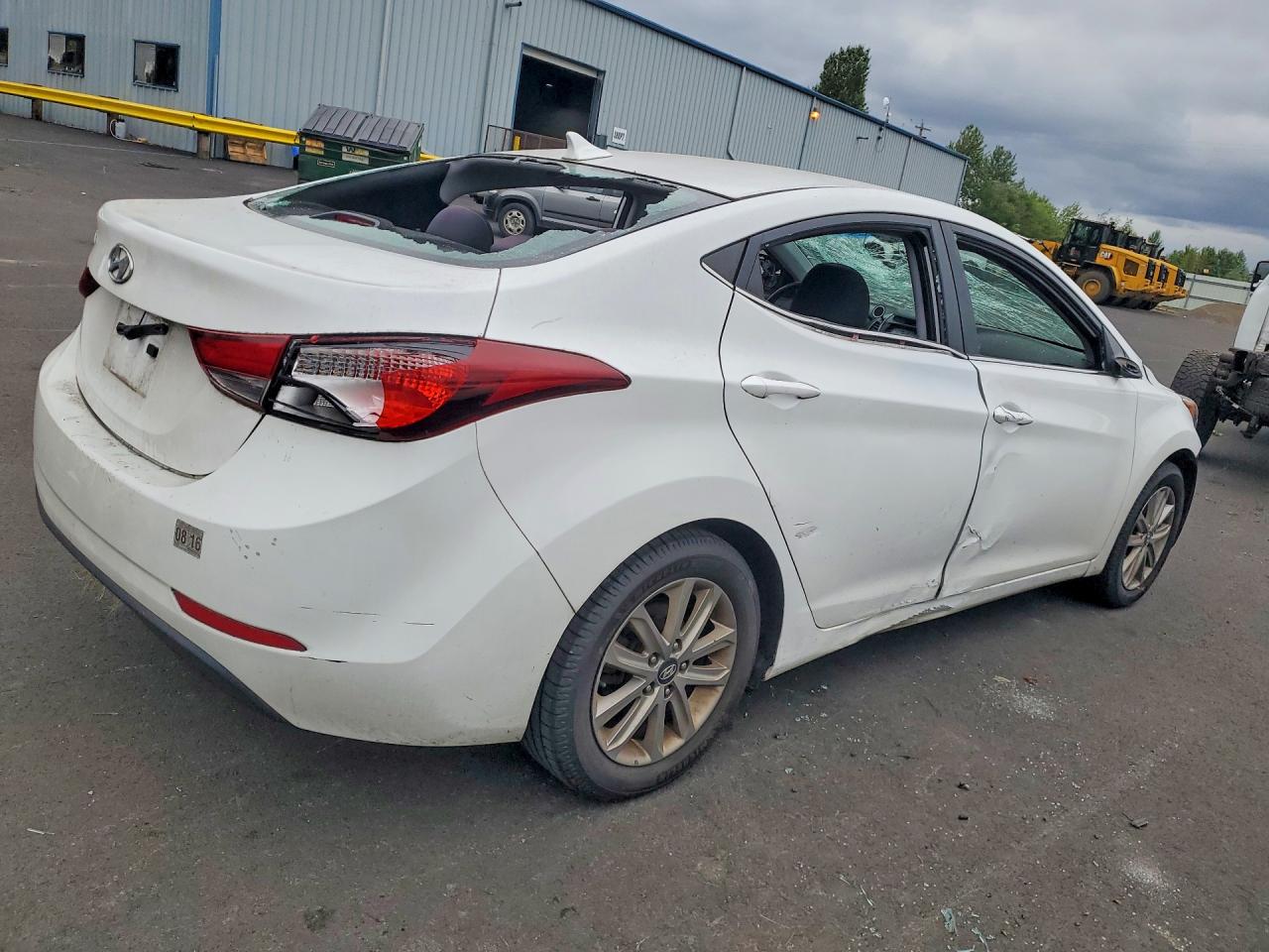 2015 Hyundai Elantra Se White vin: 5NPDH4AE3FH551661
