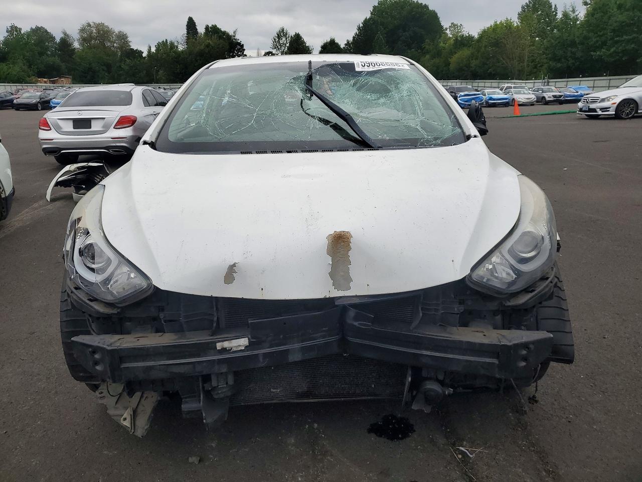 2015 Hyundai Elantra Se White vin: 5NPDH4AE3FH551661