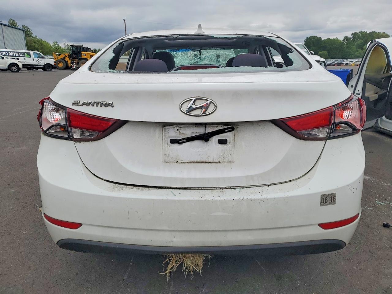 2015 Hyundai Elantra Se White vin: 5NPDH4AE3FH551661