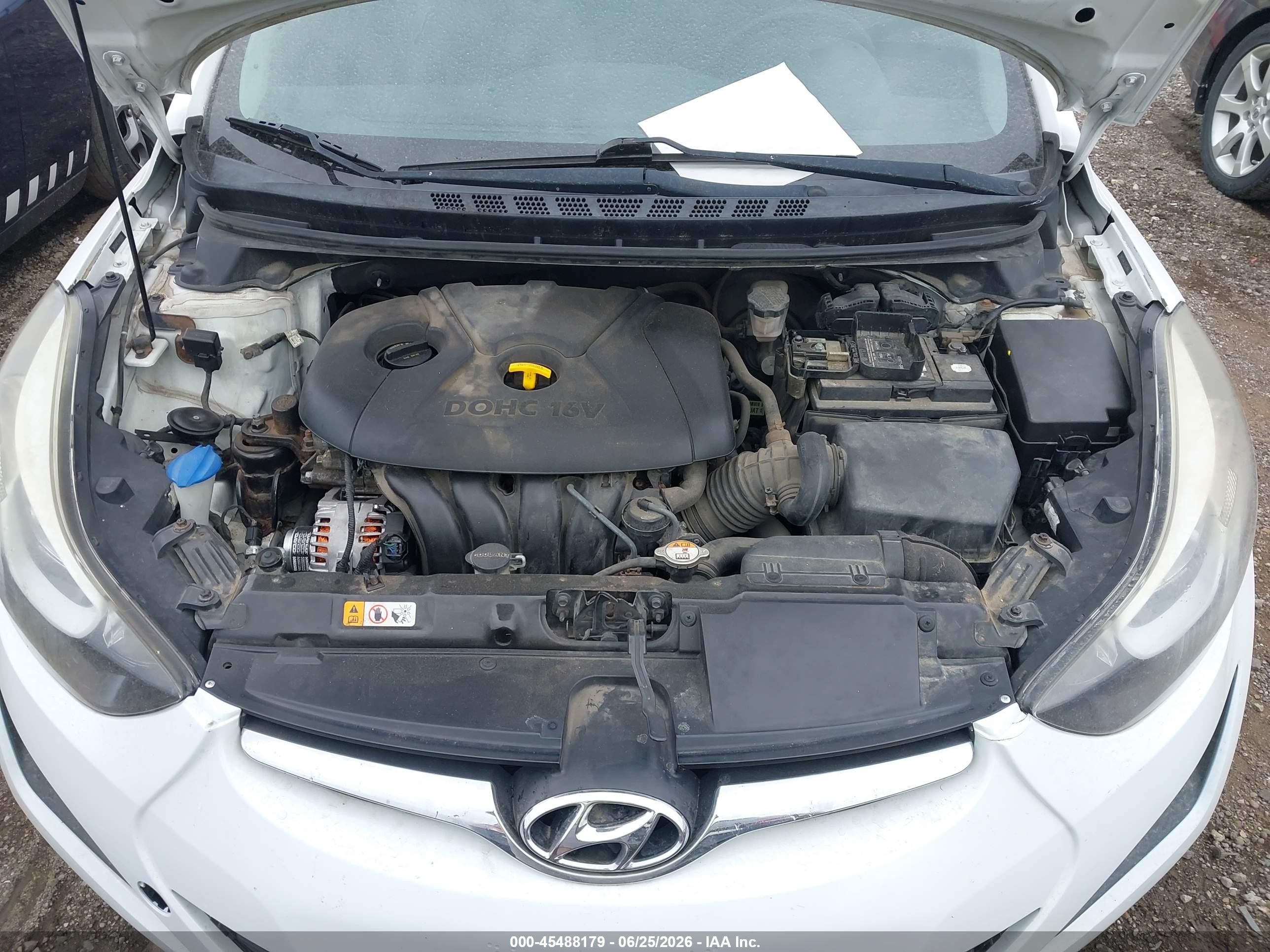 2015 Hyundai Elantra Se White vin: 5NPDH4AE3FH553068