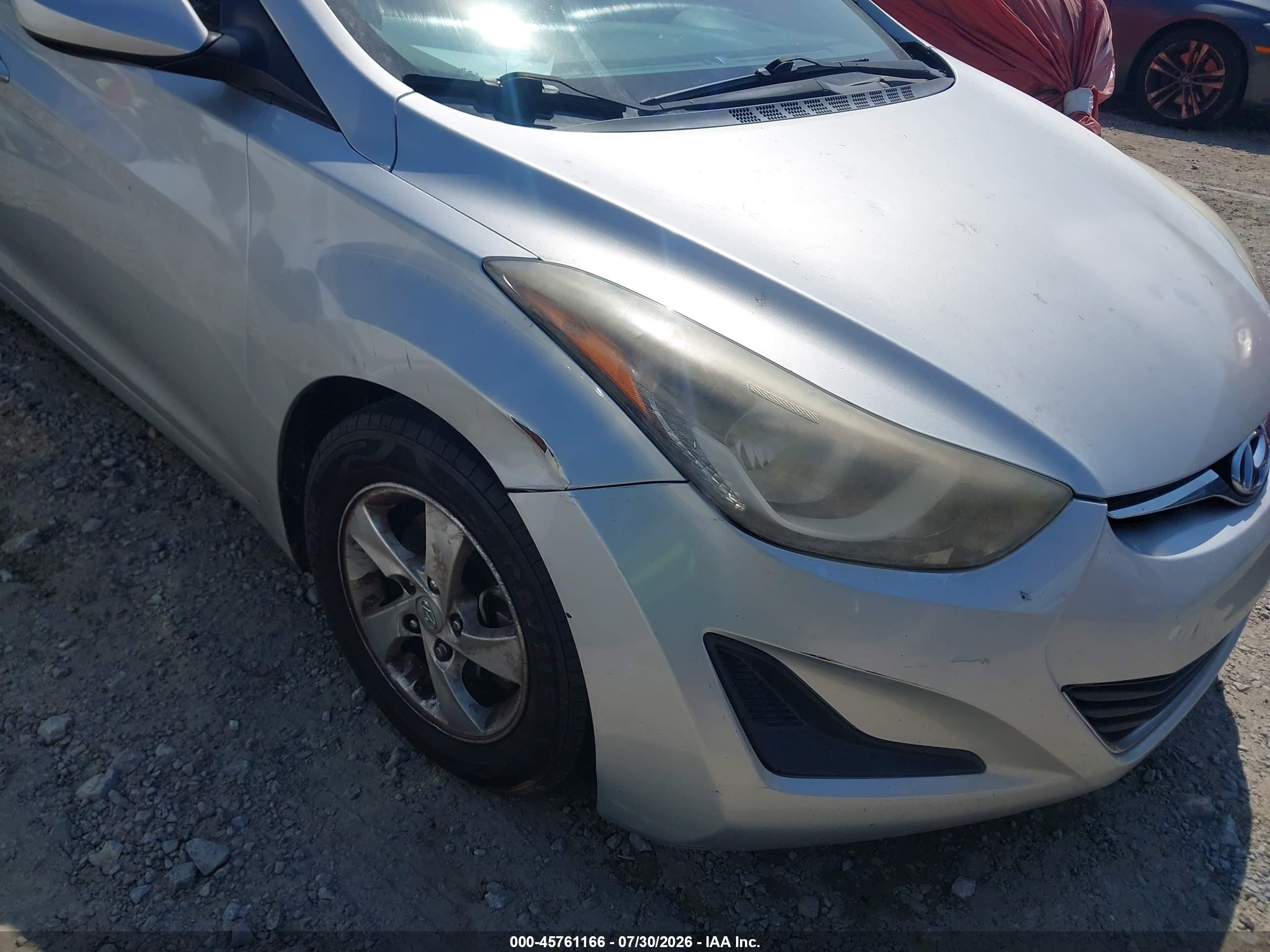 2015 Hyundai Elantra Se Silver vin: 5NPDH4AE3FH558688