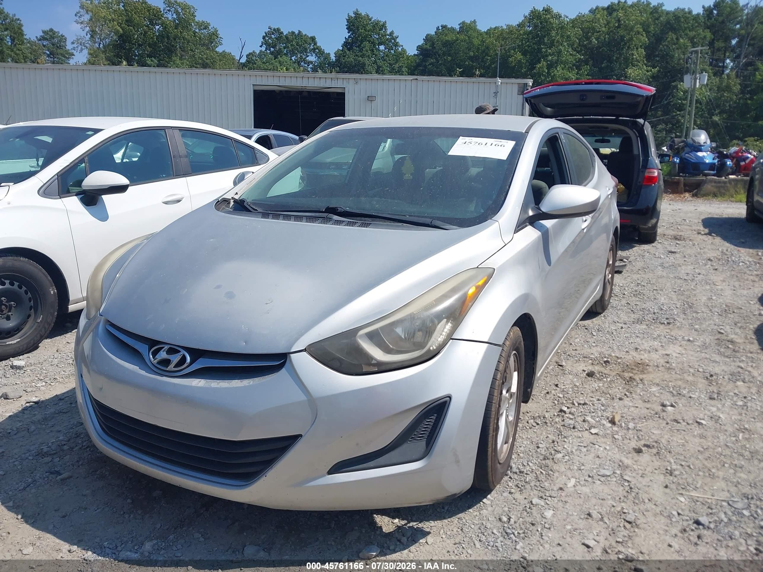 2015 Hyundai Elantra Se Silver vin: 5NPDH4AE3FH558688